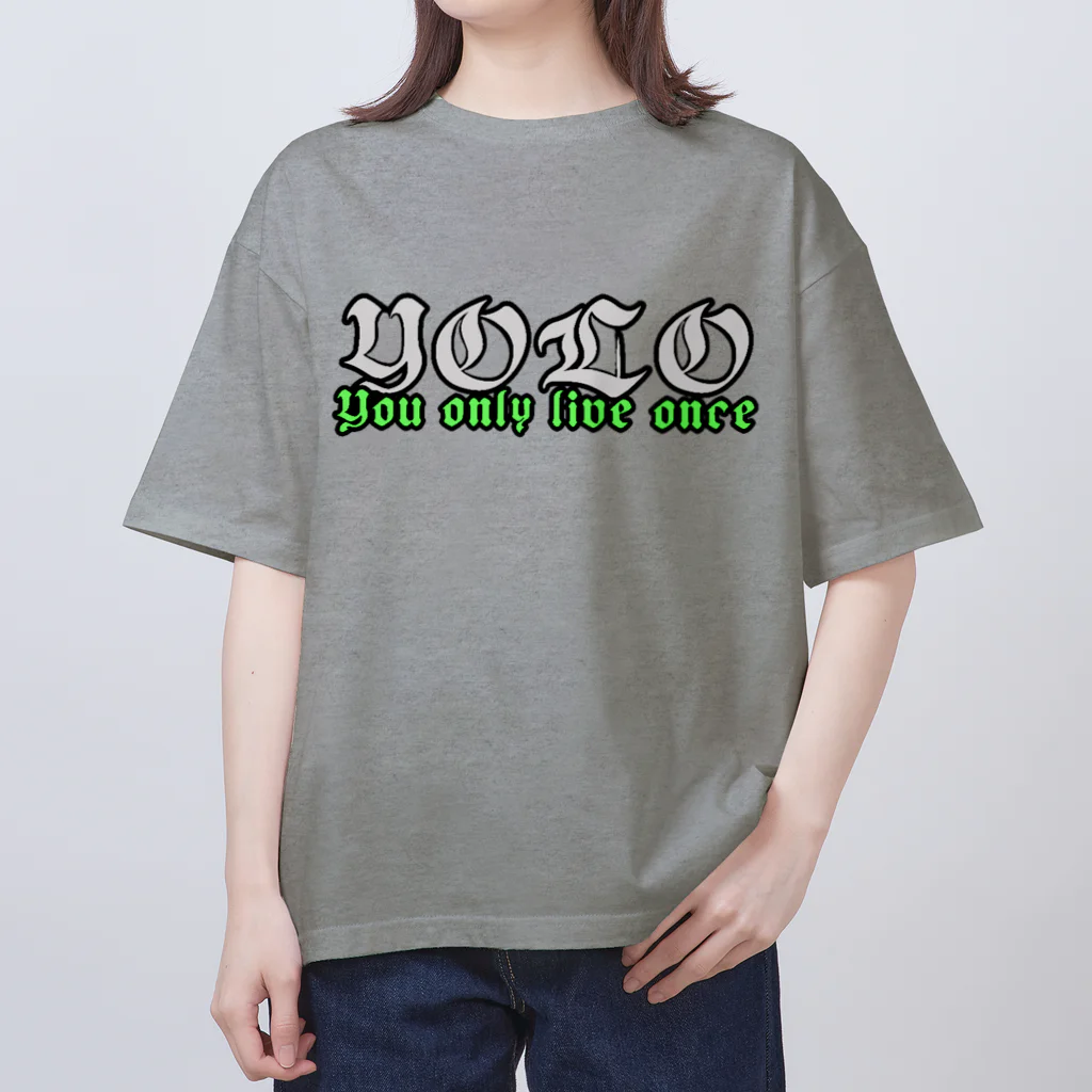 YOLO「ヨーロ」のＹＯＬＯ(グリーン) オーバーサイズTシャツ