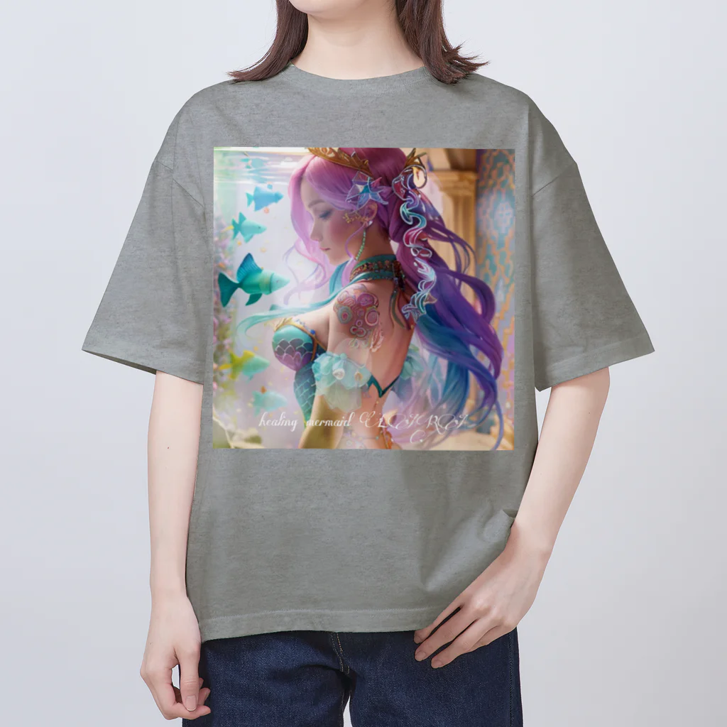 💖宇宙整体♪🌈♪こころからだチャンネル♪💖のhealing mermaid LARA Oversized T-Shirt