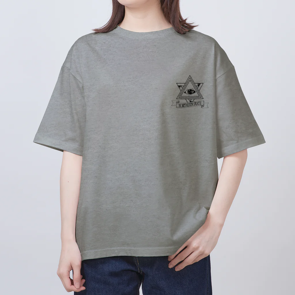 Northern_SKaTeのNorthern SKaTe "simple eye" black Oversized T-Shirt