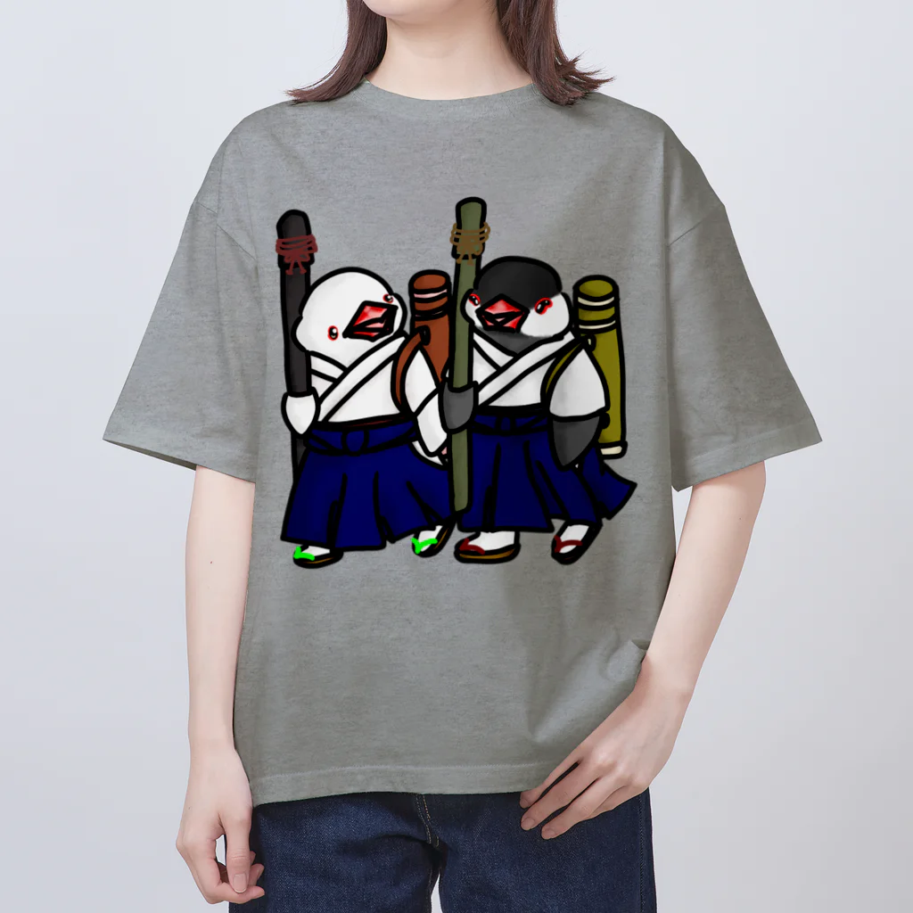 Lily bird（リリーバード）の部活帰りの弓道部んちょ① オーバーサイズTシャツ