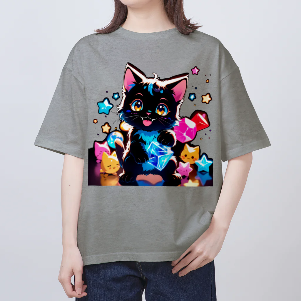 こひさま ショップ - 陽だまりの笑顔のねこのさふぁいあ オーバーサイズTシャツ