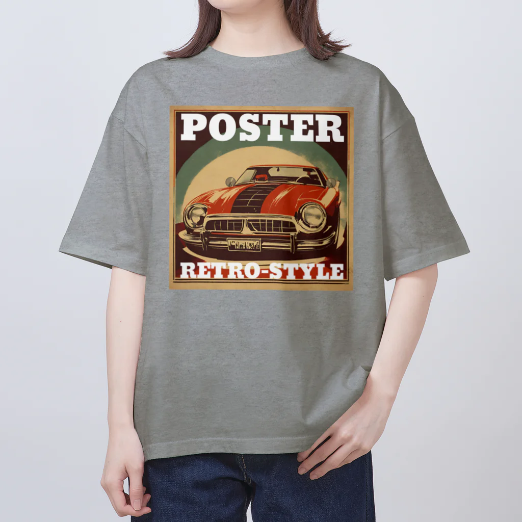 kazu_gのレトロスタイルポスター（自動車） Oversized T-Shirt