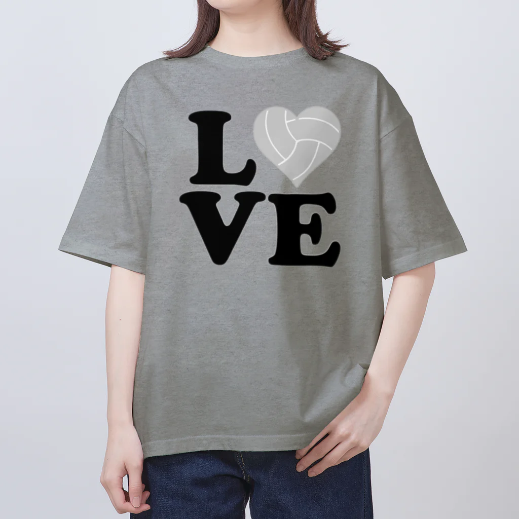 【volleyball online】の「ＩLOVE バレーボール」 Oversized T-Shirt