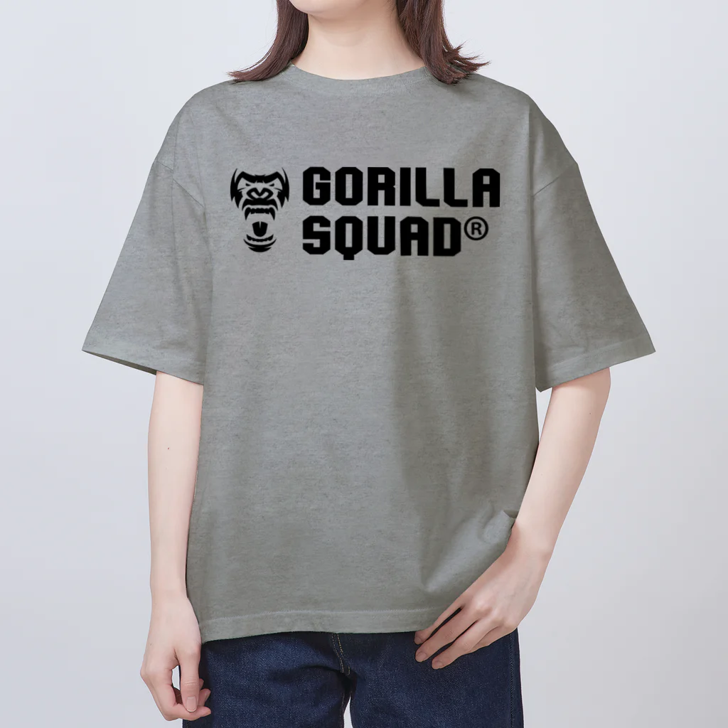 GORILLA SQUAD 公式ノベルティショップのGORILLA SQUAD ロゴ黒 Oversized T-Shirt