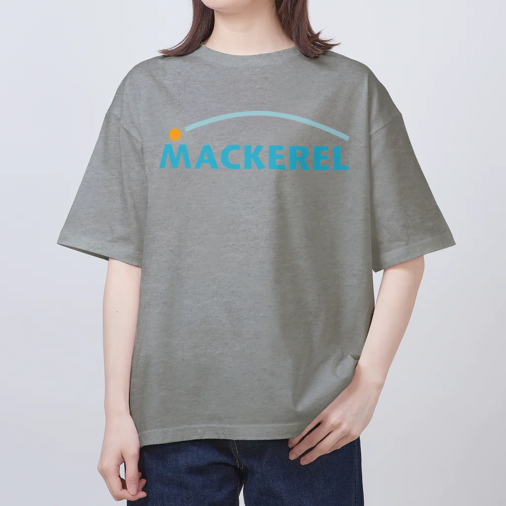 MACKEREL WATER POLOのMACKEREL（シンプルロゴ）片面プリント オーバーサイズTシャツ