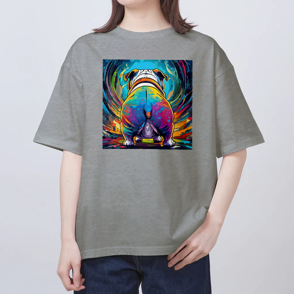 DREAMHOUSEの犬！(ブルドッグお尻バージョン) Oversized T-Shirt