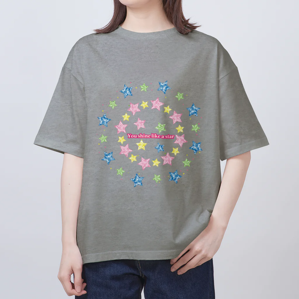 clarice-designのYou shine like a star Oversized T-Shirt