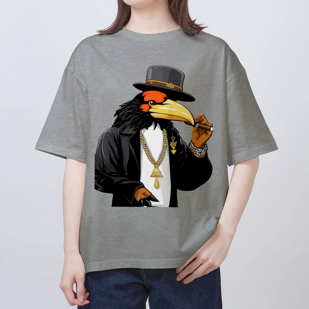 鴉番組公式SHOPのカラスチャンネルオリジナルデザイン Oversized T-Shirt