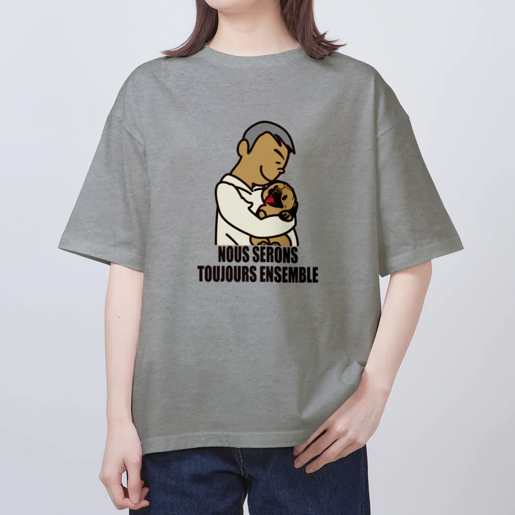 BEAM's STOREの【パパとわんこ（papa et chien)】Nous serons toujours ensemble. オーバーサイズTシャツ