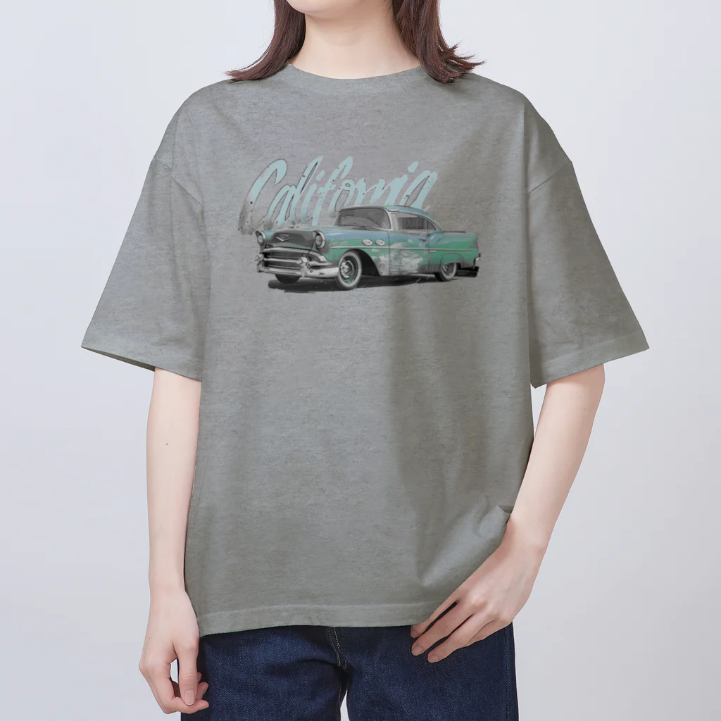 がーるずしょっぷのヴィンテージカー アオ Oversized T-Shirt