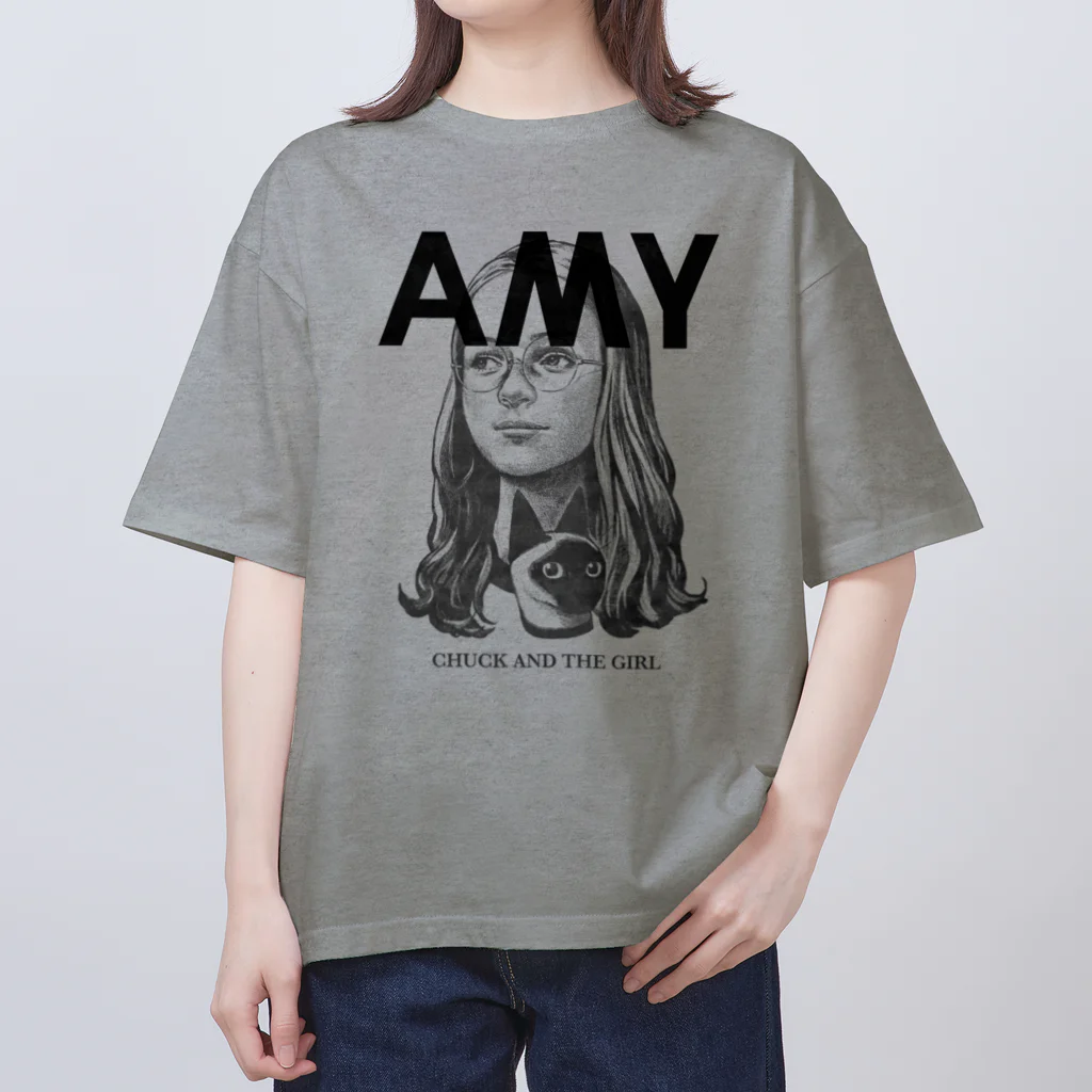 サイトウユウスケのAMY Gray×Black オーバーサイズTシャツ