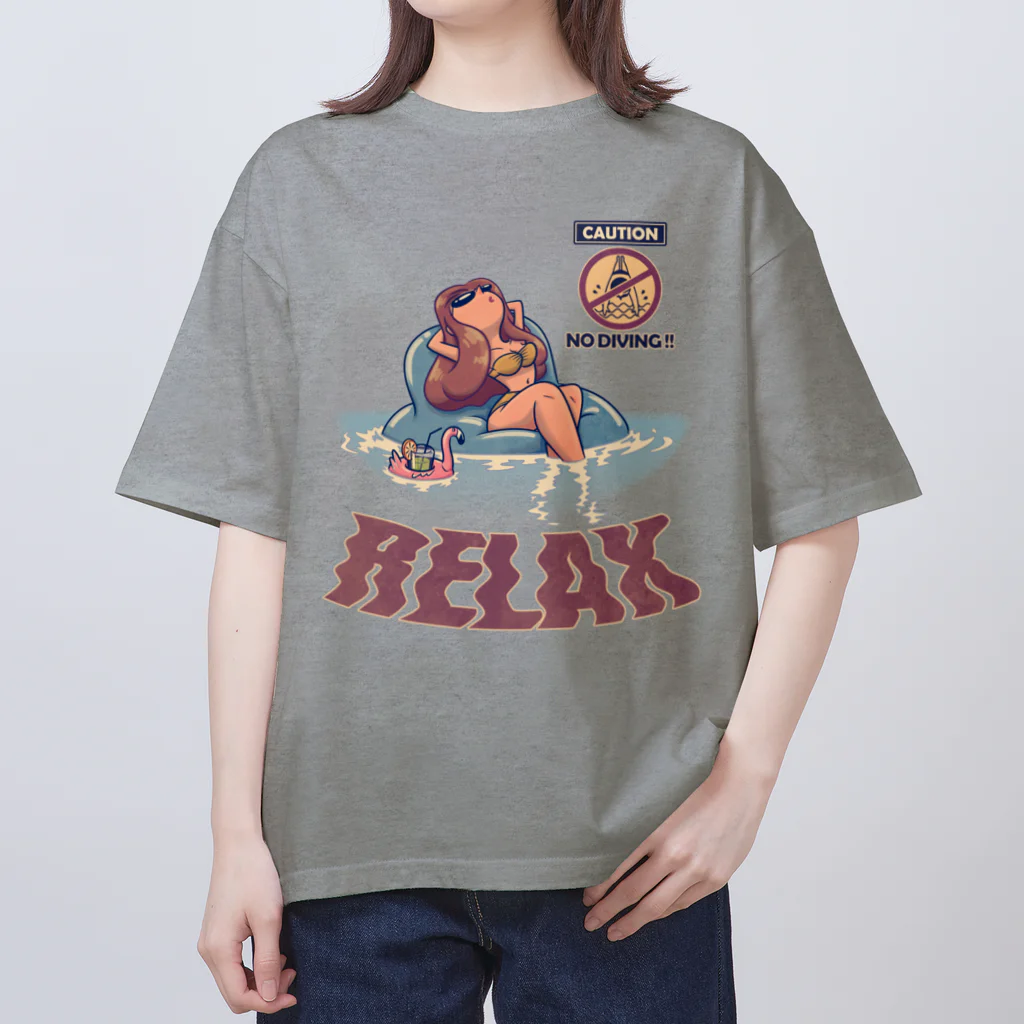 nidan-illustrationの"RELAX" オーバーサイズTシャツ