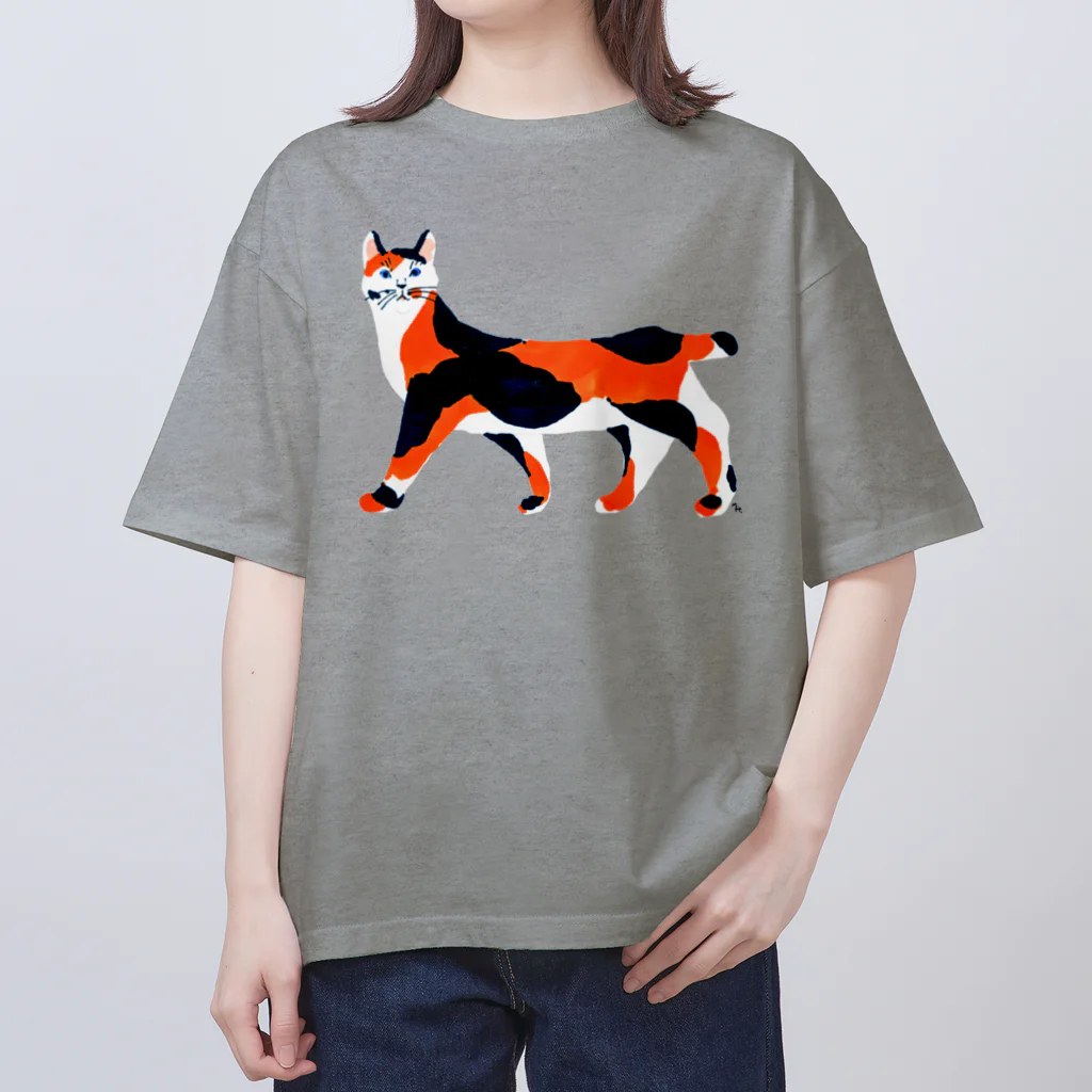 segasworksの三毛ねこ Oversized T-Shirt