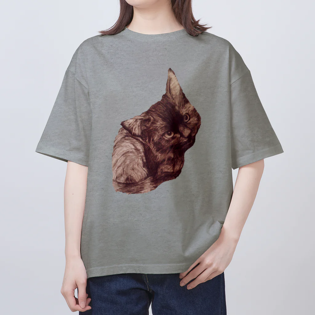 evaのねこ オーバーサイズTシャツ