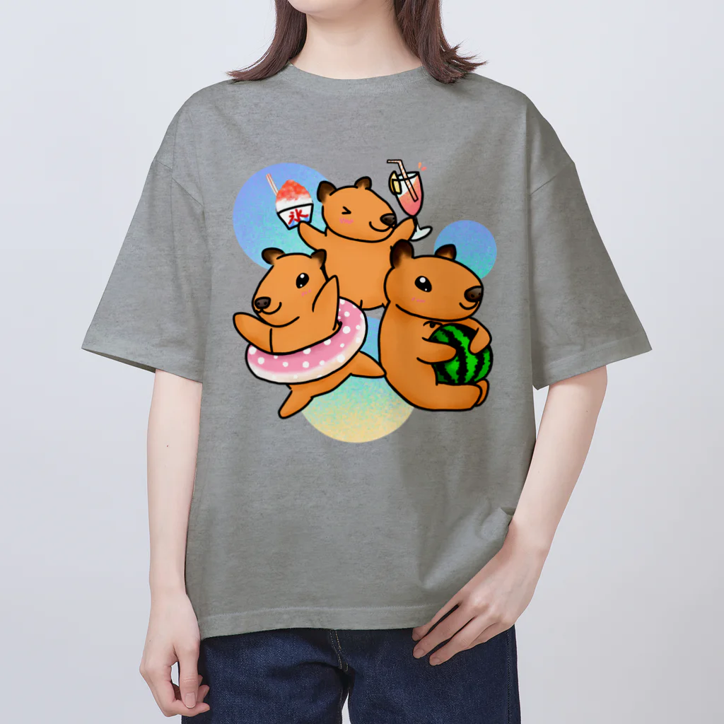 Lily bird（リリーバード）の夏を満喫！カピバラず♪2 オーバーサイズTシャツ