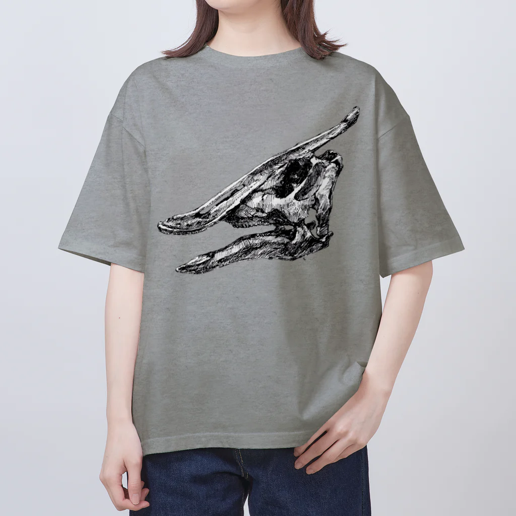 segasworksのサウロロフスの頭の骨 Oversized T-Shirt