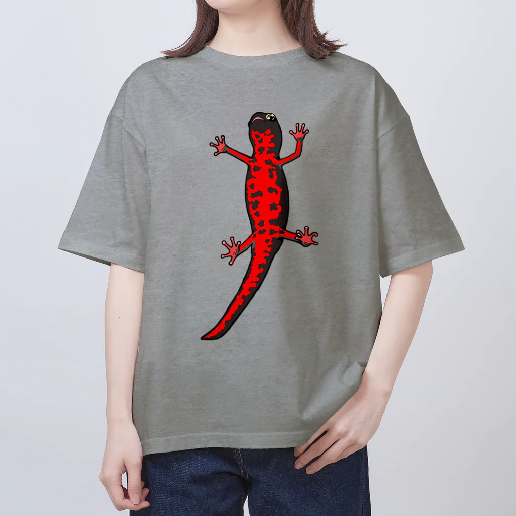 LalaHangeulのアカハライモリさん　文字無し Oversized T-Shirt