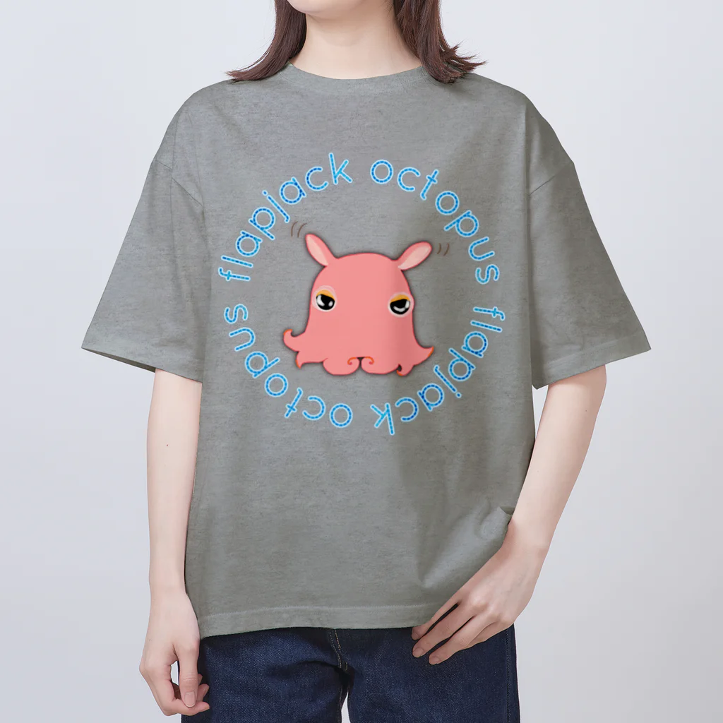 LalaHangeulのFlapjack Octopus(メンダコ) 英語バージョン Oversized T-Shirt