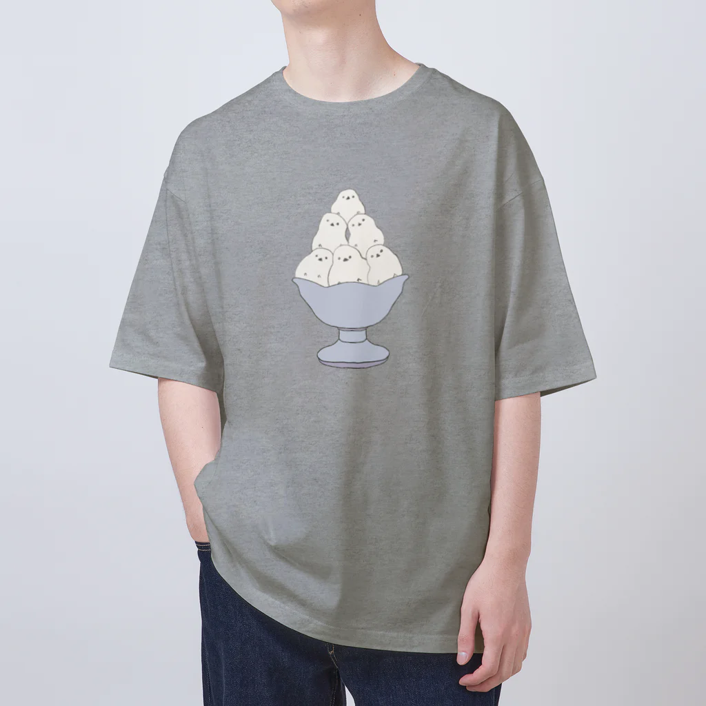 tamaccoのシマエナガかき氷 Oversized T-Shirt