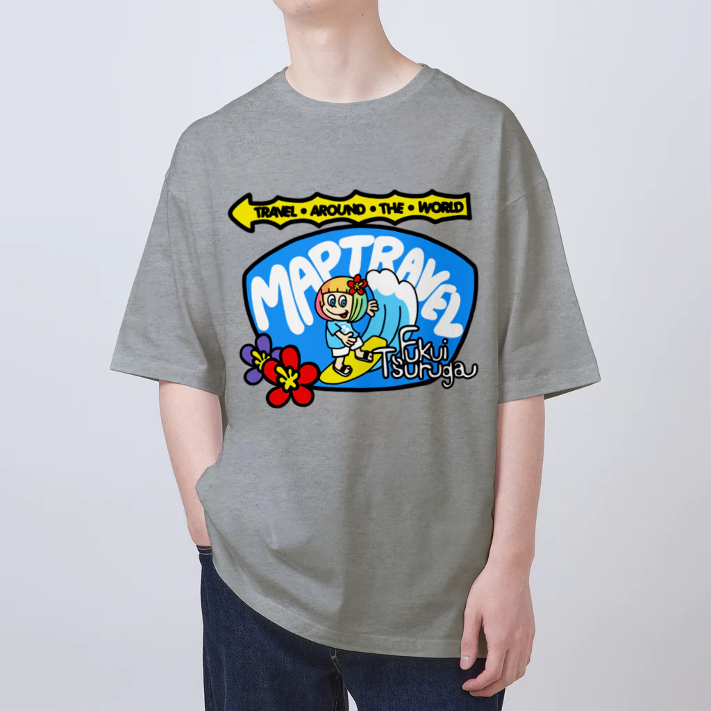 ハワイが大好きな女の子『HENOHENO MAPPY』のマップトラベルスタッフ着用(ハワイを愛するあなたへ) Oversized T-Shirt