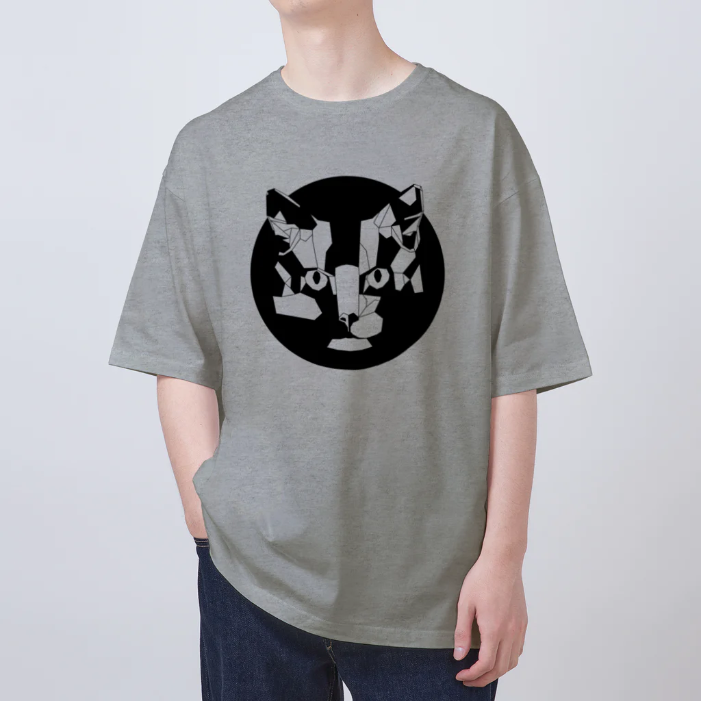 Fontaのジオメトリック猫 Oversized T-Shirt