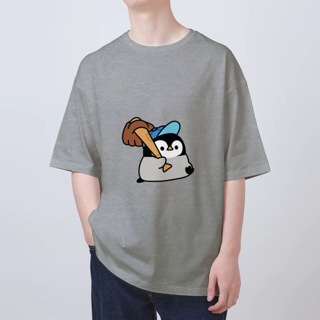 DECORの心くばりペンギン 野球するの ver. オーバーサイズTシャツ