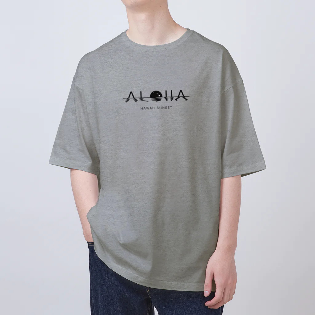ALOHAのハワイのサンセット オーバーサイズTシャツ
