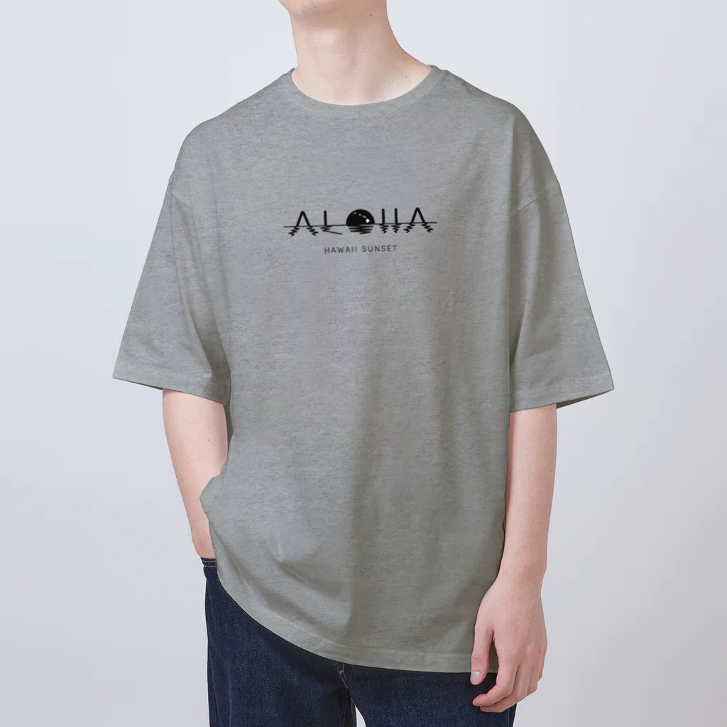 ALOHAのハワイのサンセット Oversized T-Shirt