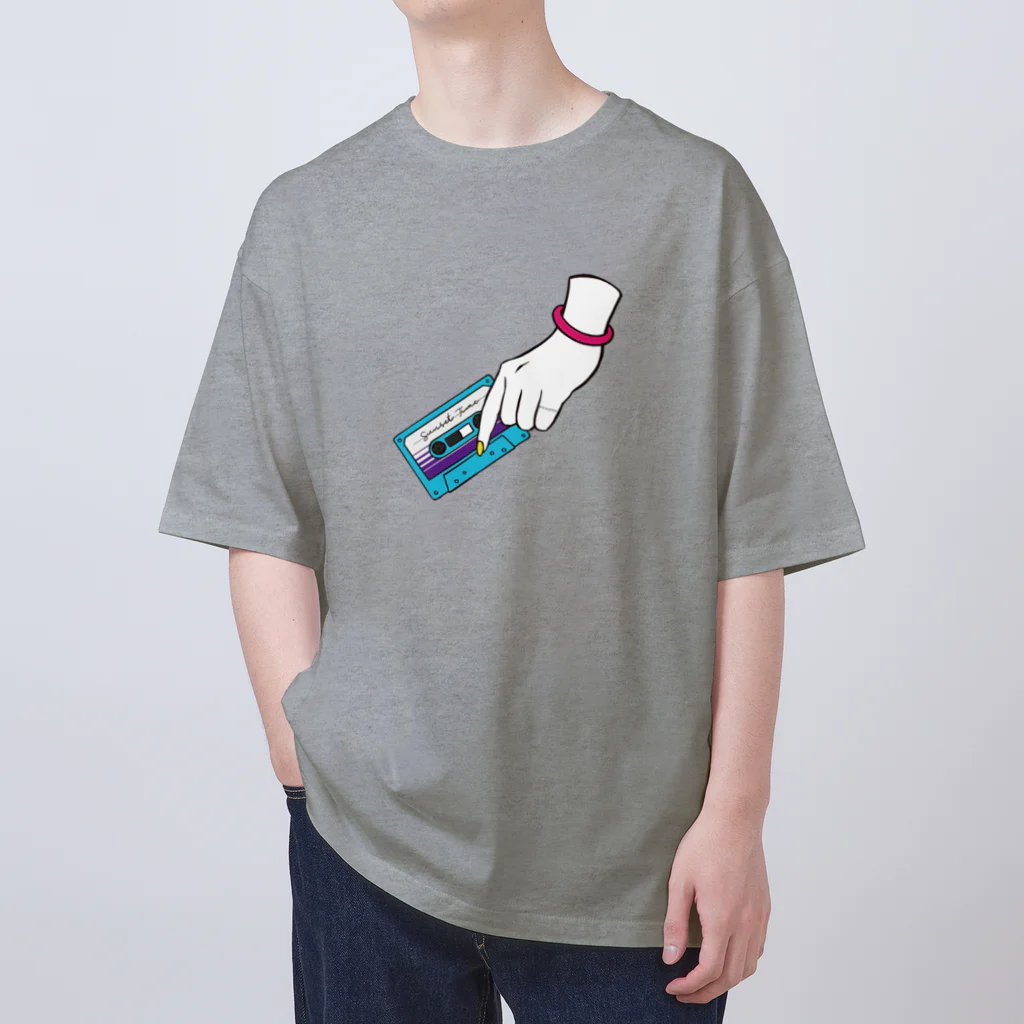 Mi-CRAFTWORKSのミックステープを君に　ブルー Oversized T-Shirt