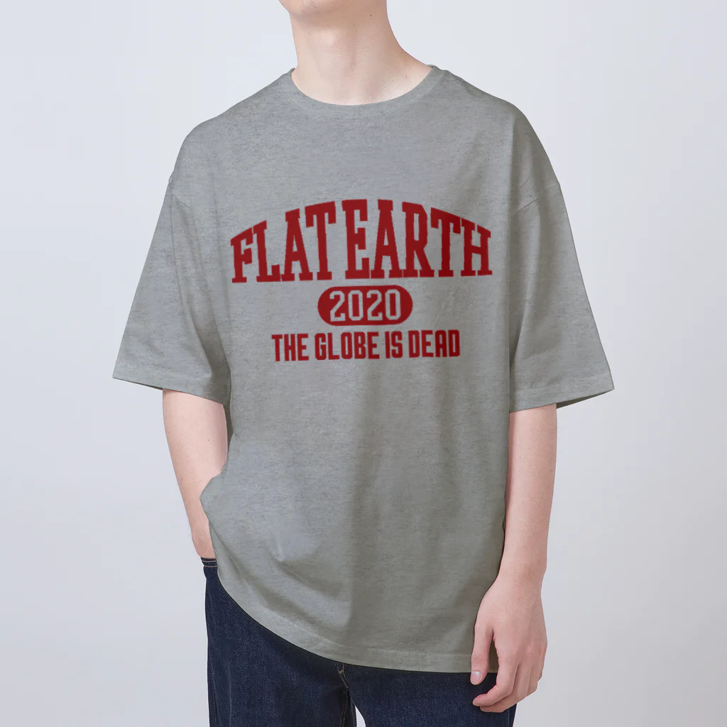 Mappila SHOPのカレッジ風［ネバダカラー］　フラットアース　FLATEARTH Oversized T-Shirt