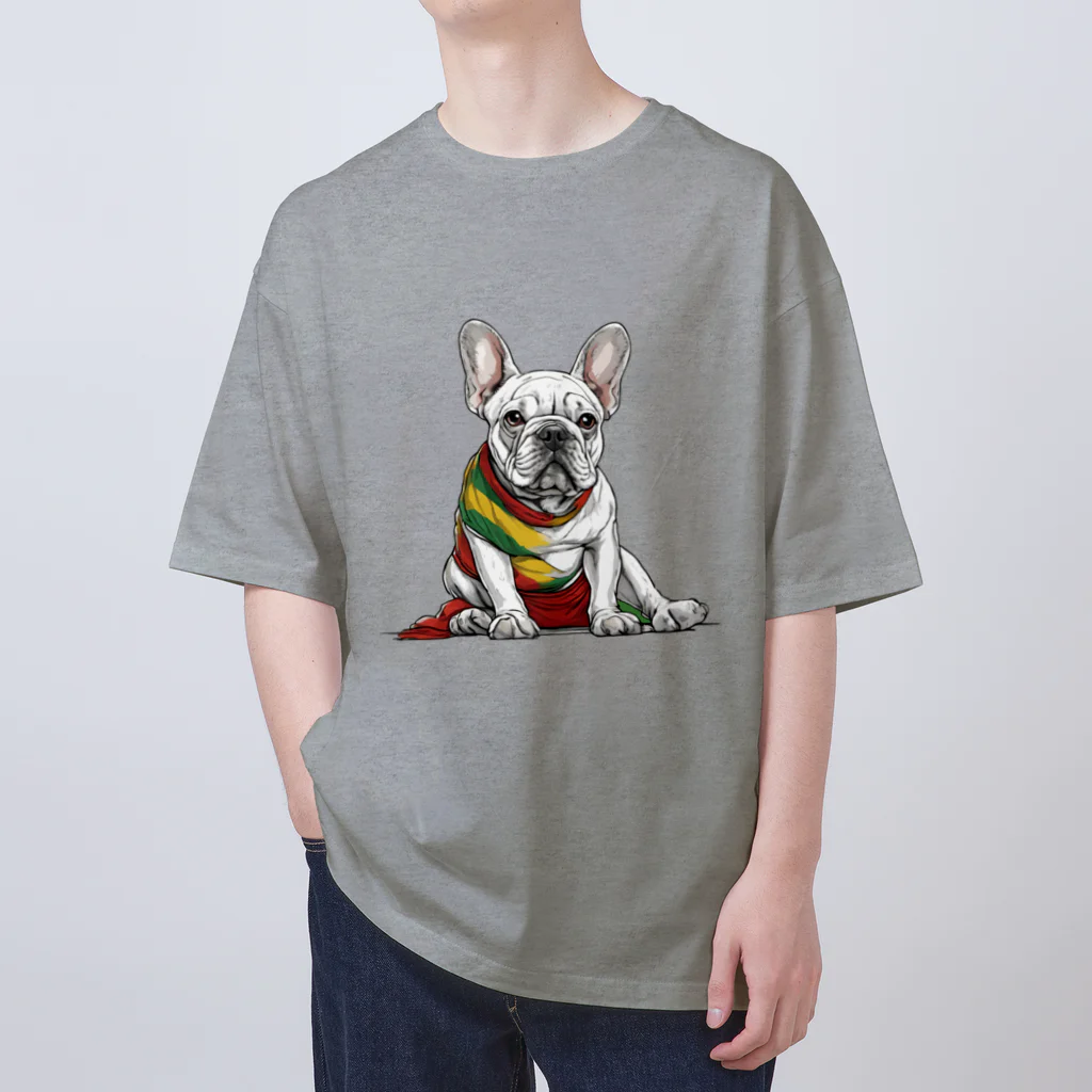 Frenchie-Rasta DoggのFrenchie-Rasta Dogg Oversized T-Shirt