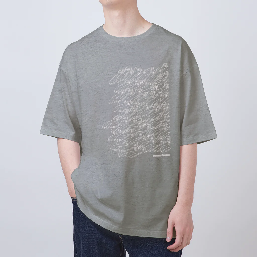 Parasol Crusherの群れ (白) Oversized T-Shirt