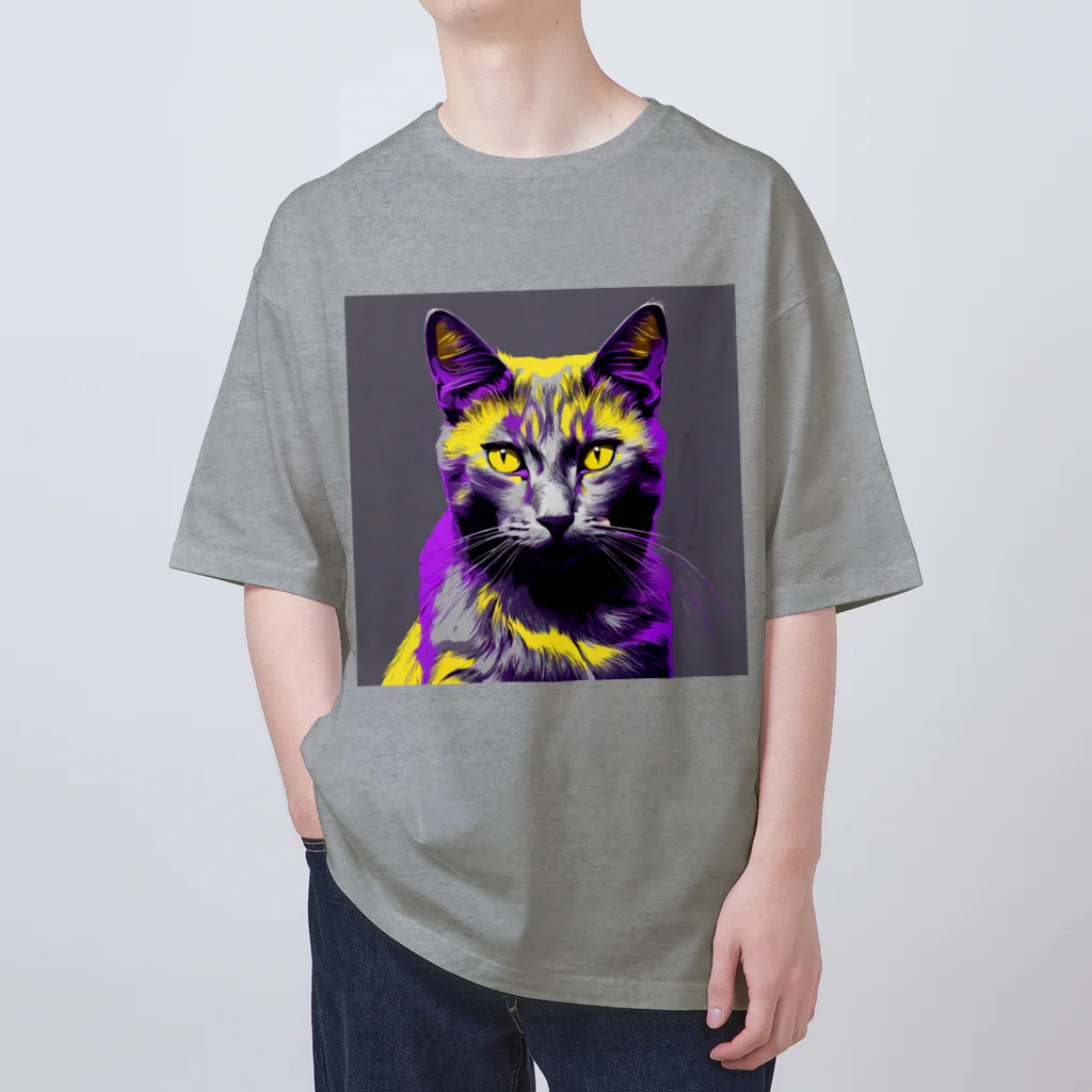 ながさわショップのnight cat Oversized T-Shirt