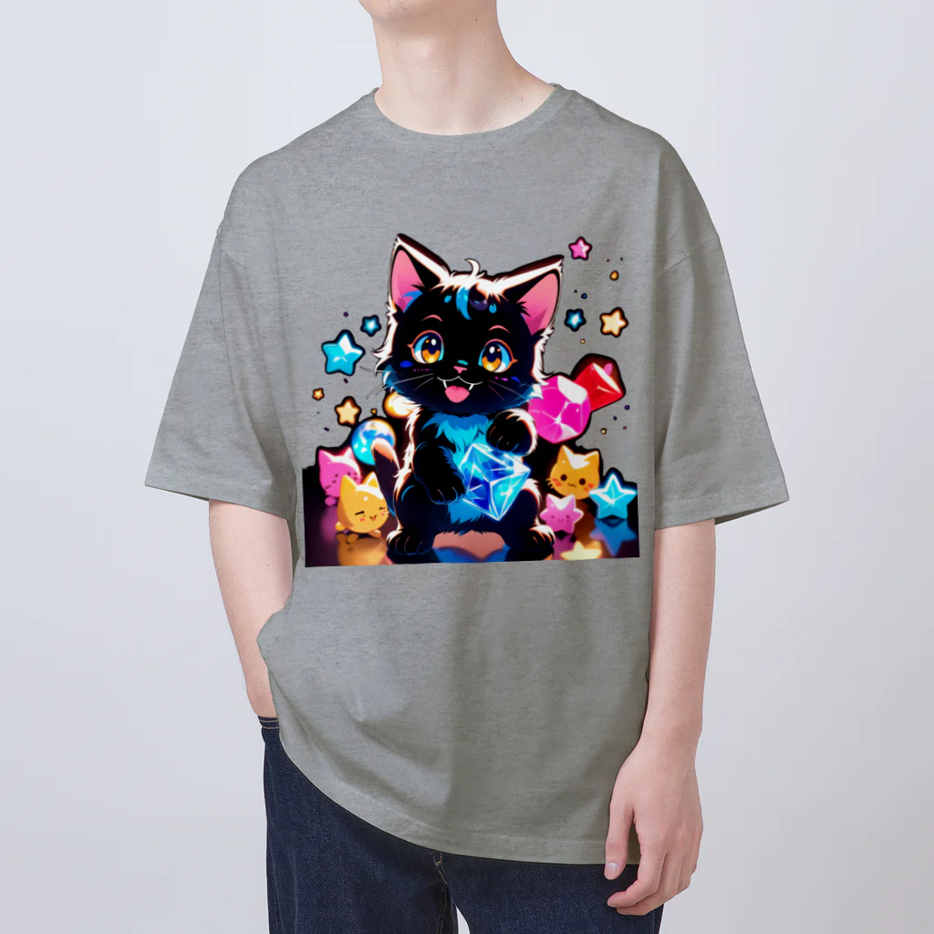 こひさま ショップ - 陽だまりの笑顔のねこのさふぁいあ オーバーサイズTシャツ