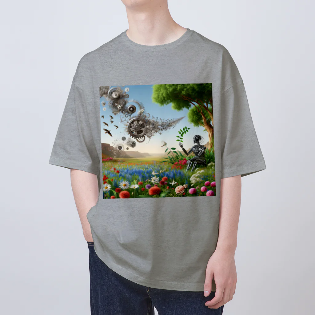 uminosobakaraのメカニカルネイチャー Oversized T-Shirt