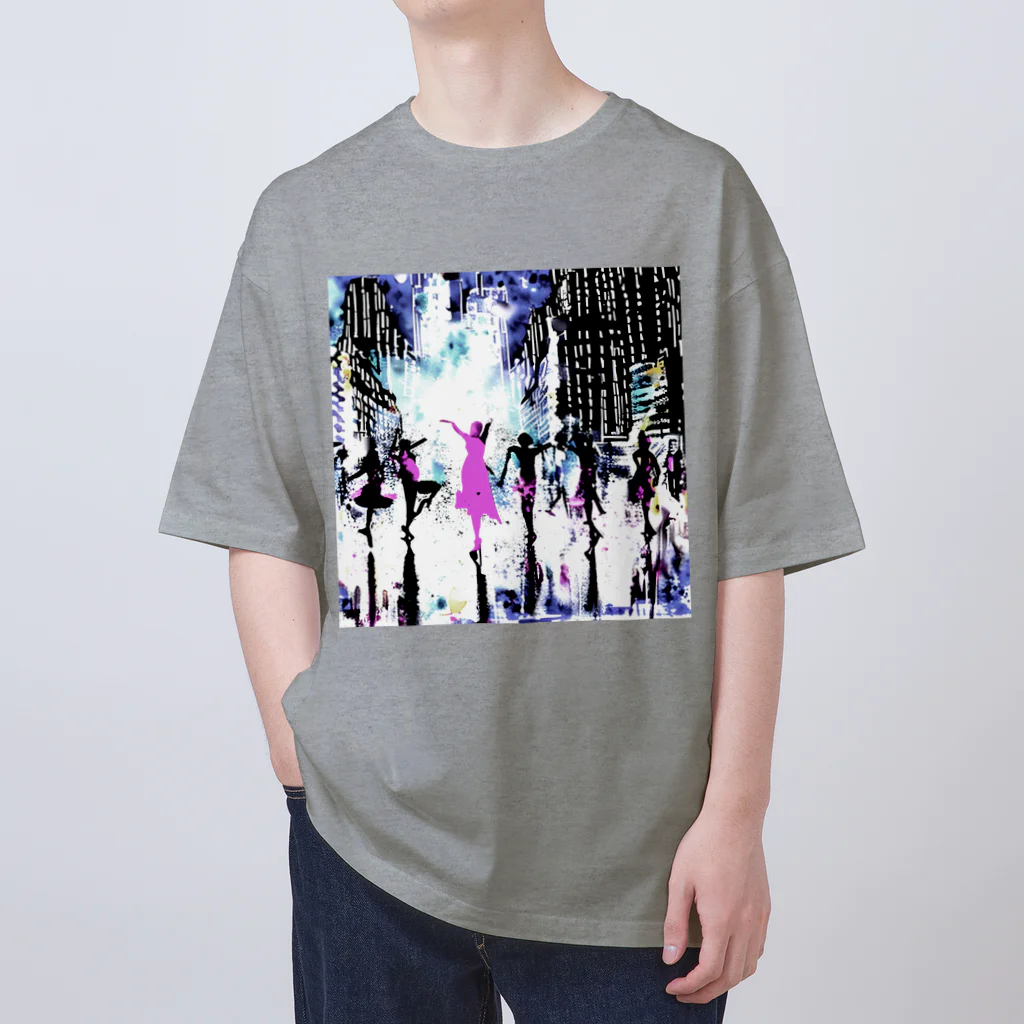 Moichi Designs Shop-2023のnew york dancer Oversized T-Shirt