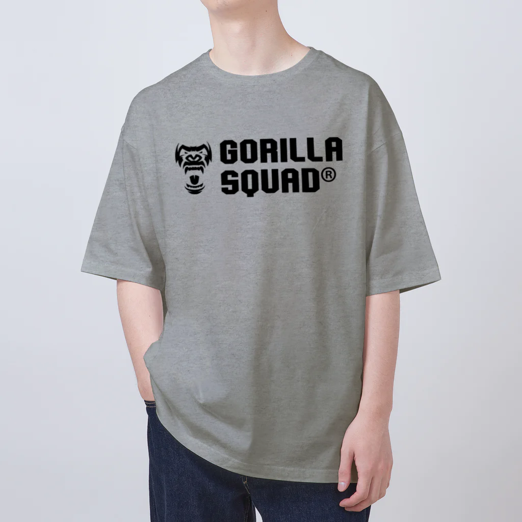 GORILLA SQUAD 公式ノベルティショップのGORILLA SQUAD ロゴ黒 オーバーサイズTシャツ