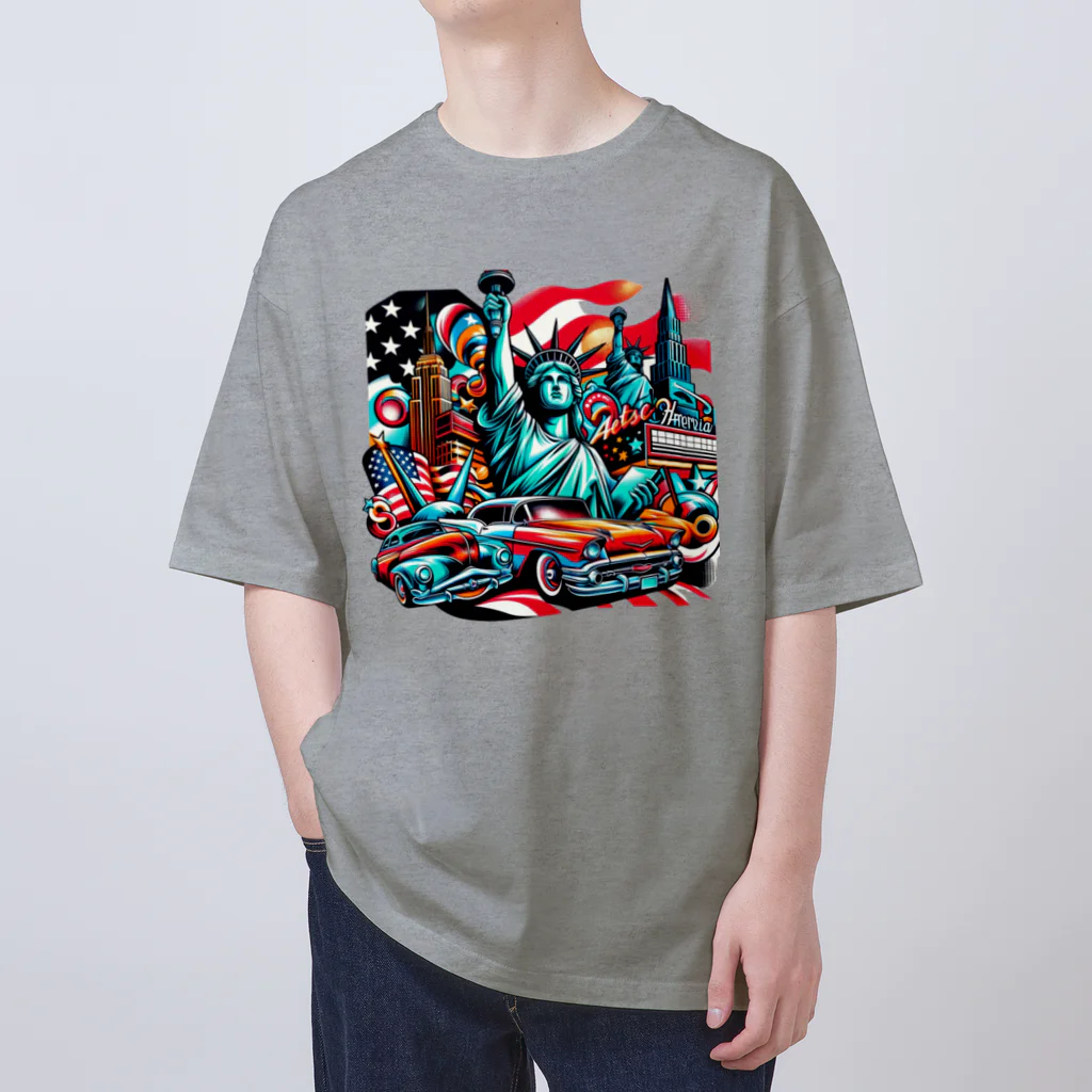 Sunlit HorizonのThe アメリカン・ドリーム Oversized T-Shirt