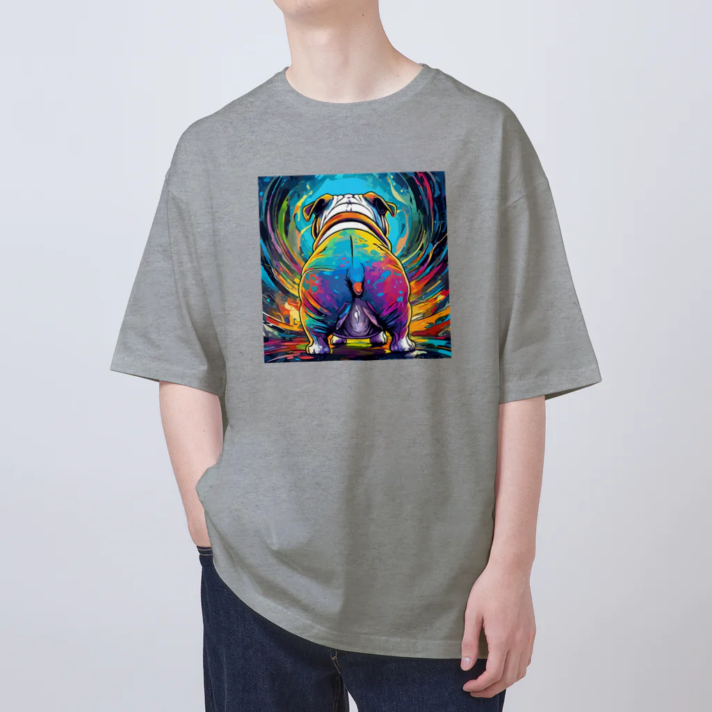 DREAMHOUSEの犬！(ブルドッグお尻バージョン) Oversized T-Shirt