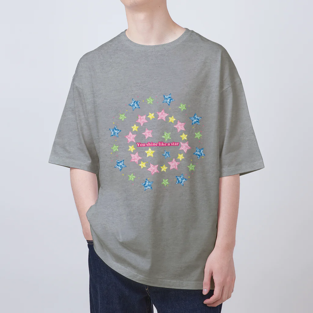 clarice-designのYou shine like a star Oversized T-Shirt