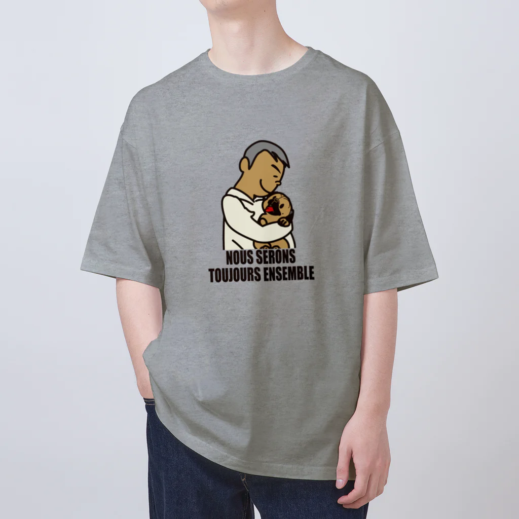 BEAM's STOREの【パパとわんこ（papa et chien)】Nous serons toujours ensemble. オーバーサイズTシャツ