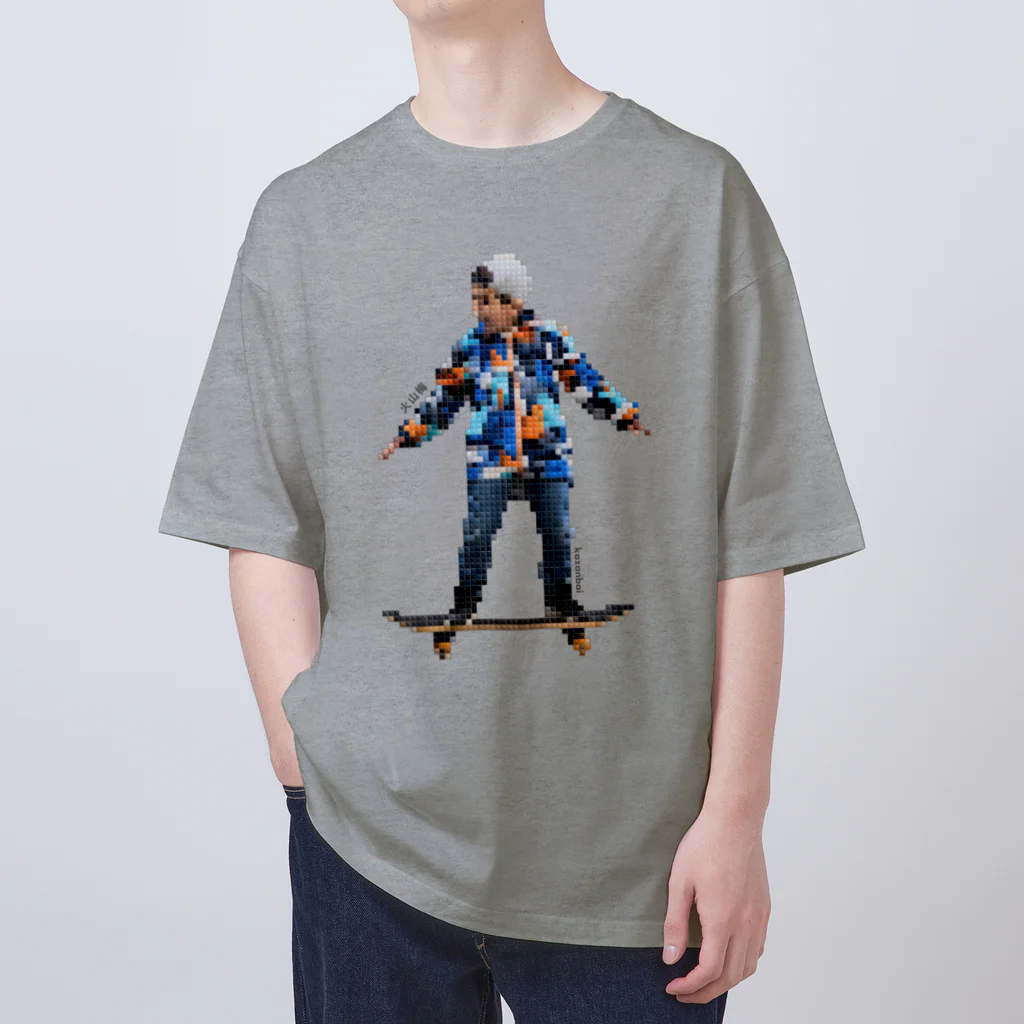 火山梅（kazanbai） storeの【アパレル】#1 モザイク タイル スケートボーダーズ (mosaic tile skate boarders)  Oversized T-Shirt