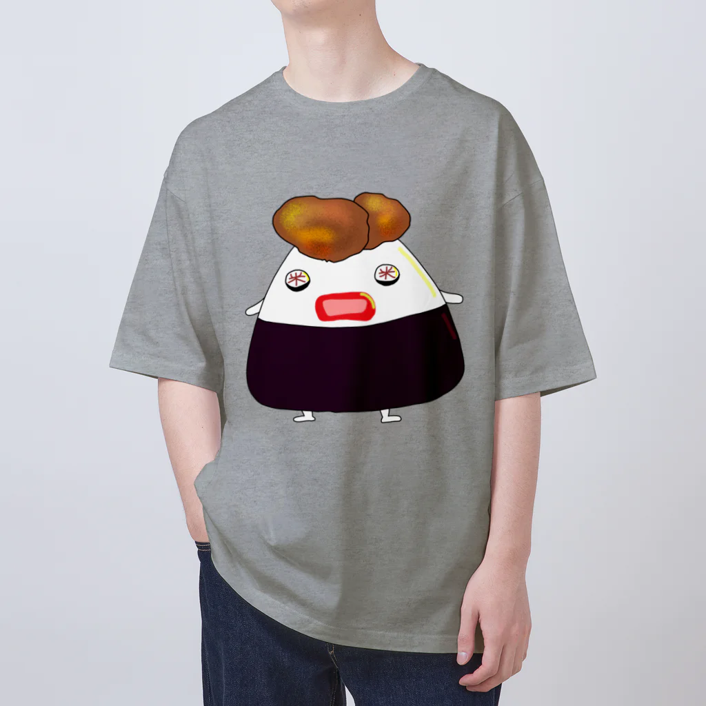 作りかけのたい焼きのからあげのおにぎり🍙 オーバーサイズTシャツ