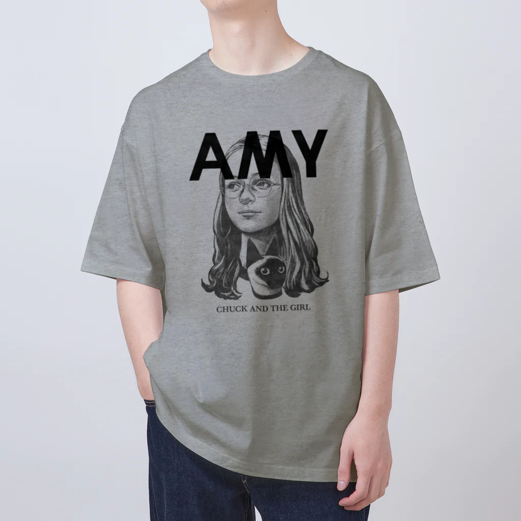 サイトウユウスケのAMY Gray×Black Oversized T-Shirt