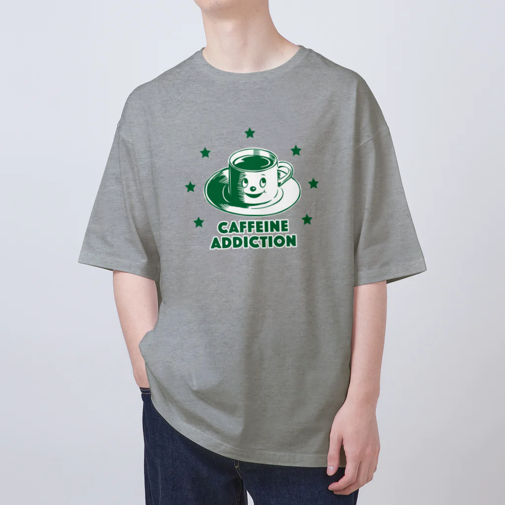 LONESOME TYPE ススのカフェイン中毒 (CAFFEINE ADDICTION：GREEN) Oversized T-Shirt