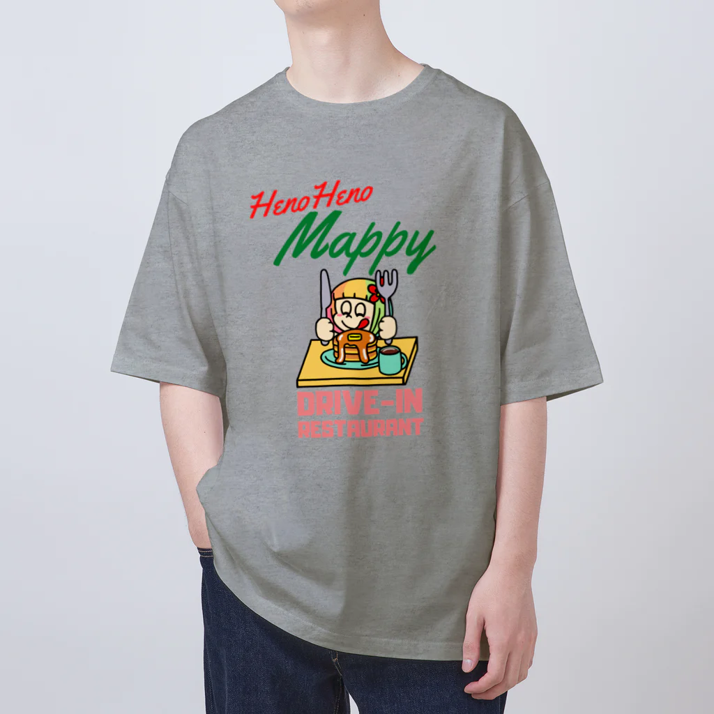 ハワイが大好きな女の子『HENOHENO MAPPY』のハワイのドライブイン Oversized T-Shirt