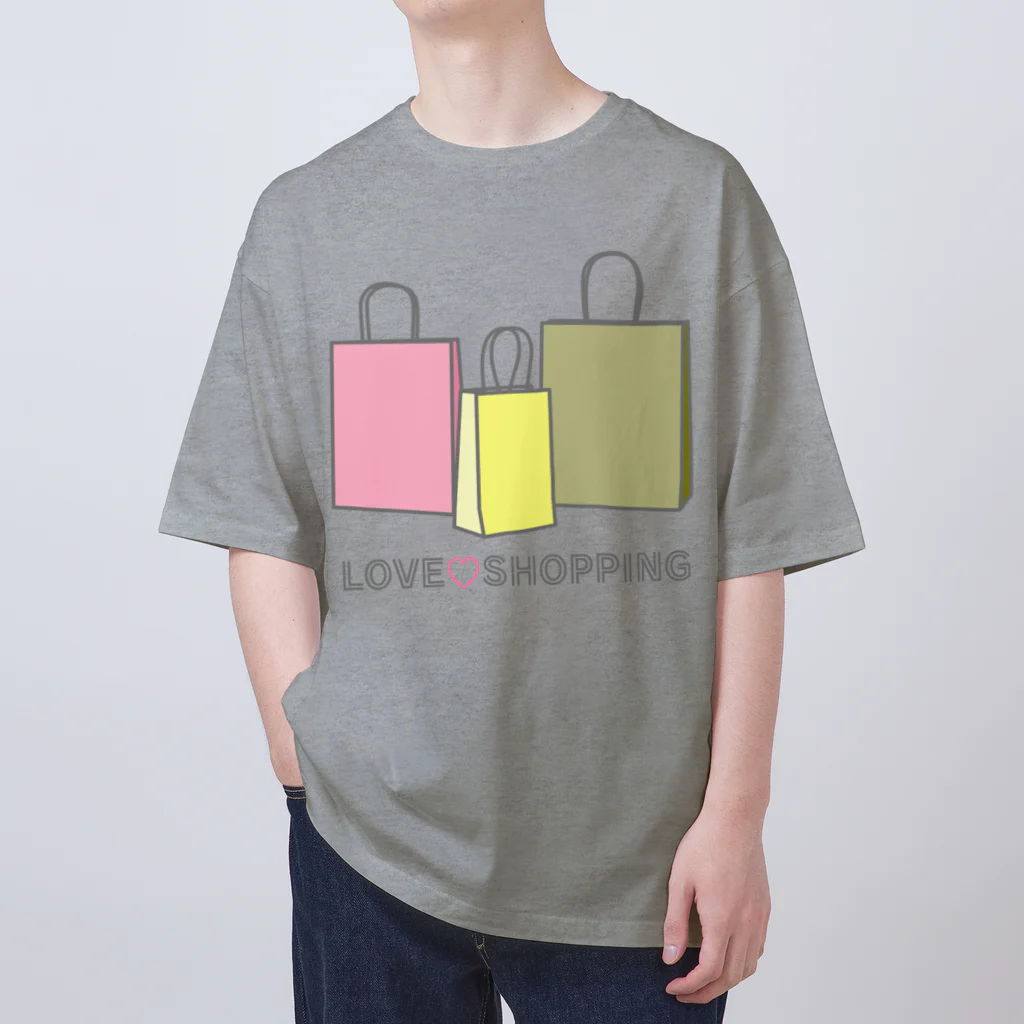 ヨープキャンが気になったの紙袋 LOVE SHOPPING Oversized T-Shirt