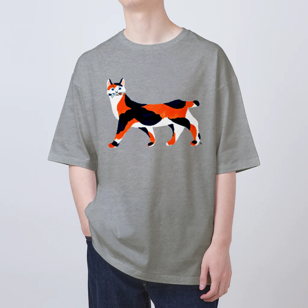 segasworksの三毛ねこ Oversized T-Shirt