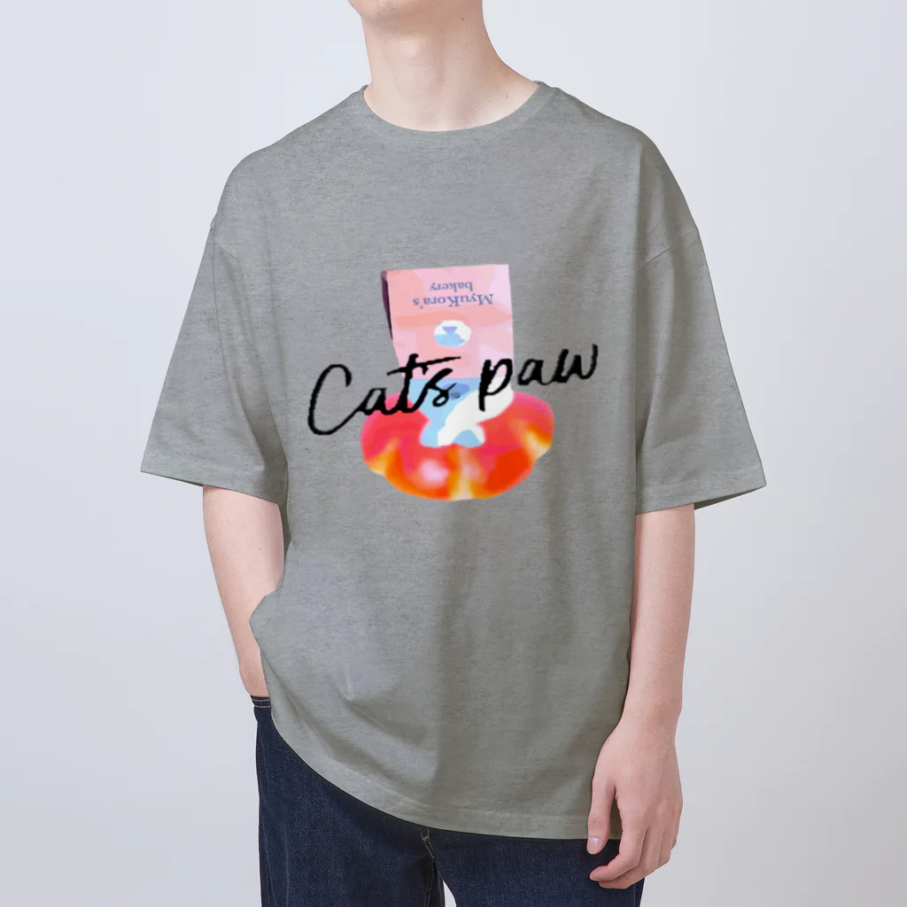 MyuKoraのCat's paw_ロゴ2 オーバーサイズTシャツ