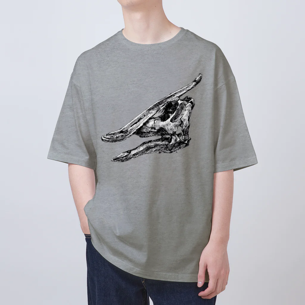 segasworksのサウロロフスの頭の骨 Oversized T-Shirt